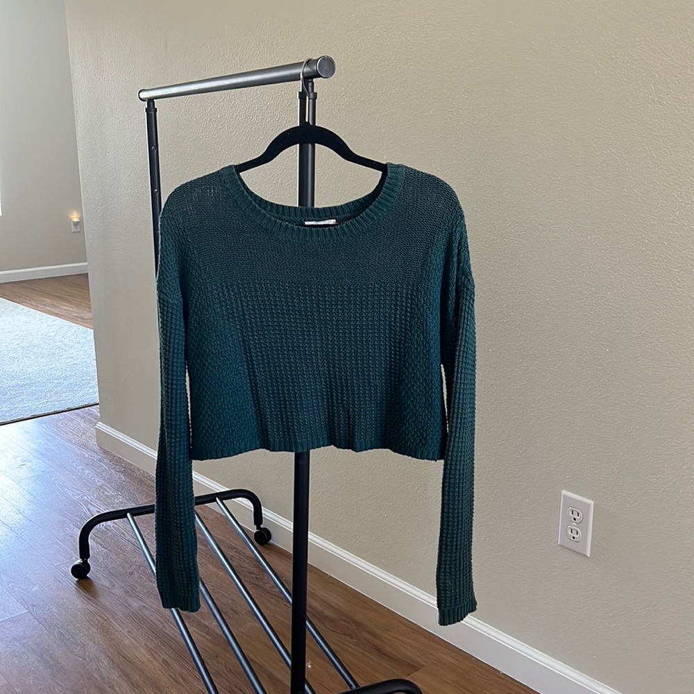 Urban Outfitters Silence + Noise-  Waffle Knit Crop Sweater